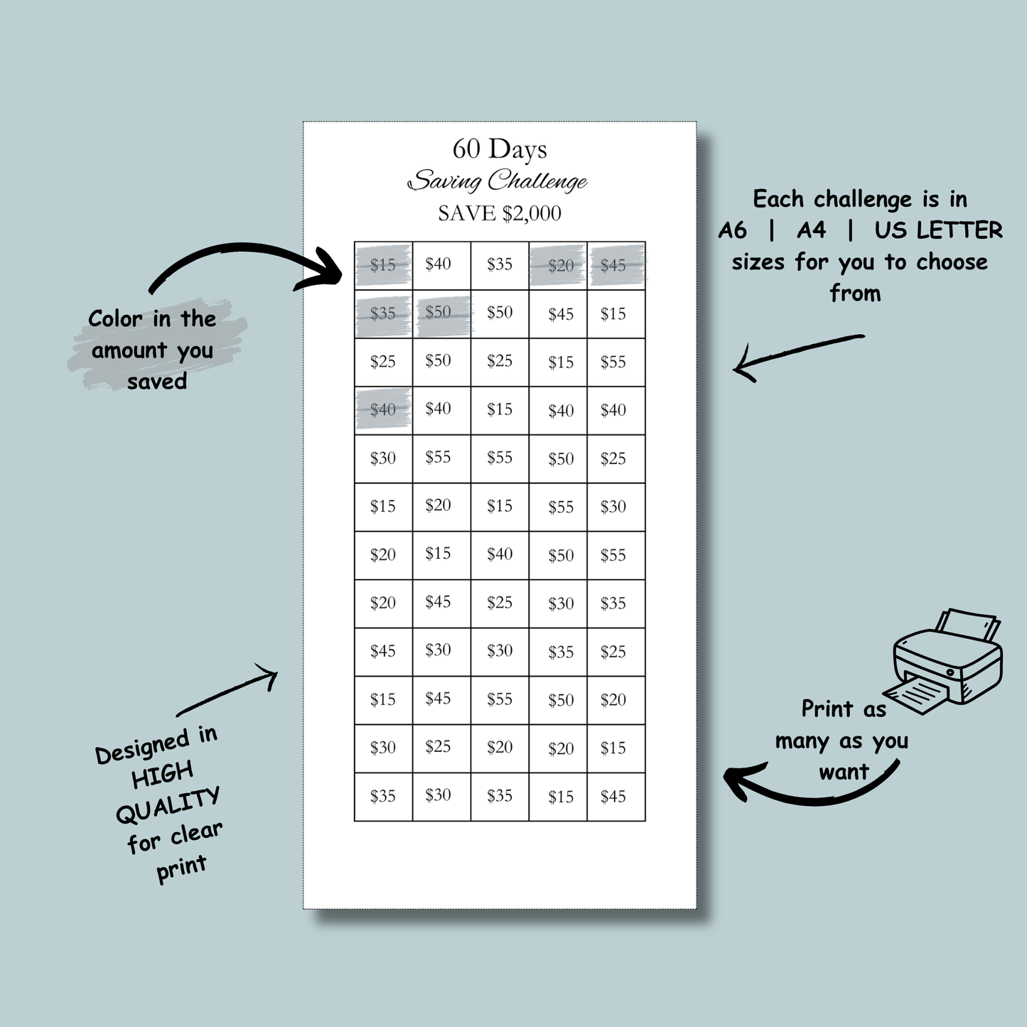Money Savings challenges mega bundle, A6 saving Tracker Printables, Mini Savings Challenge, Finance Planner, Budget Binder, 100 Envelopes,A4