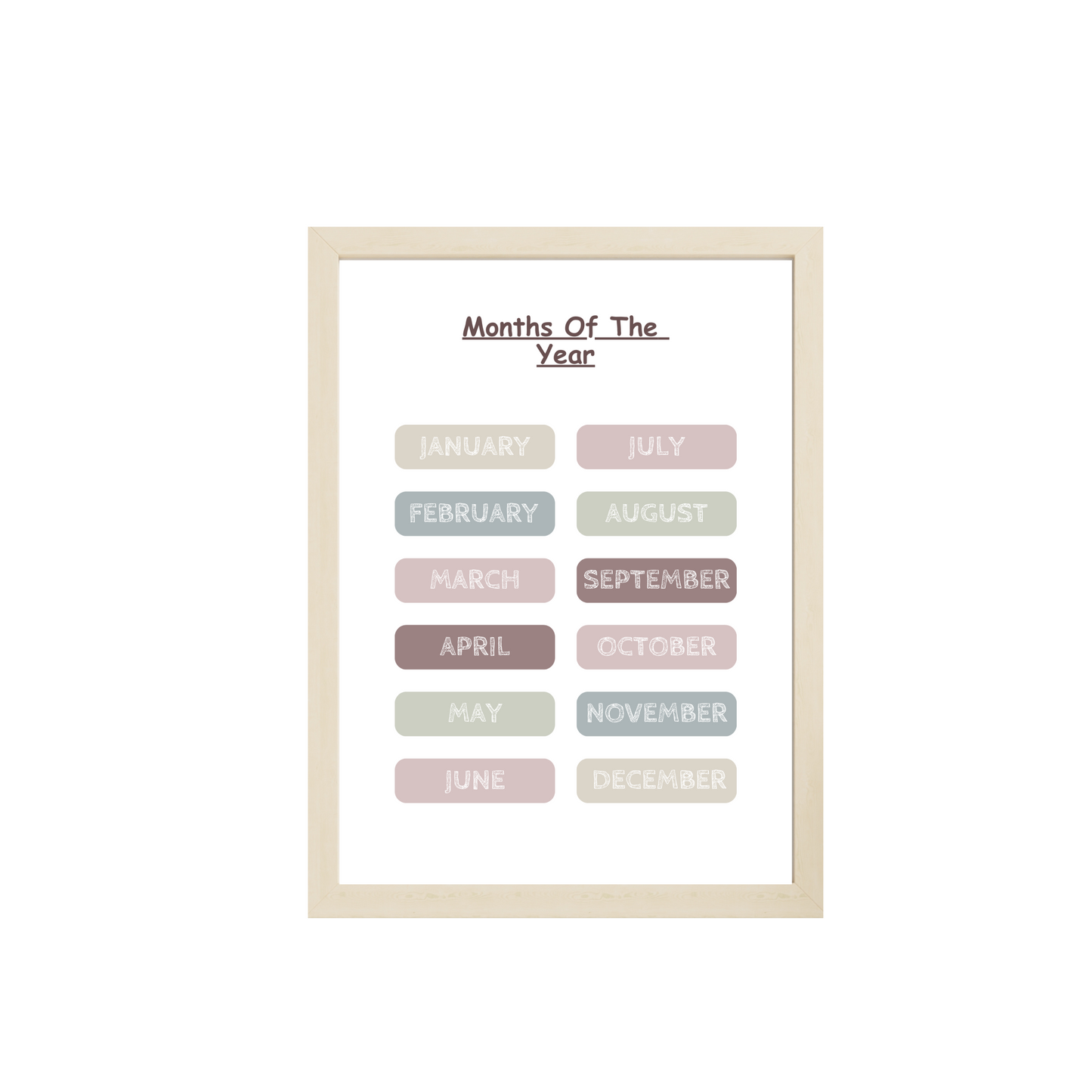 Earthtone Educational Posters | Set of 12 Homeschool Prints| Decor Bundle | Montessori Classroom | Toddler Playroom | Digital Downloads