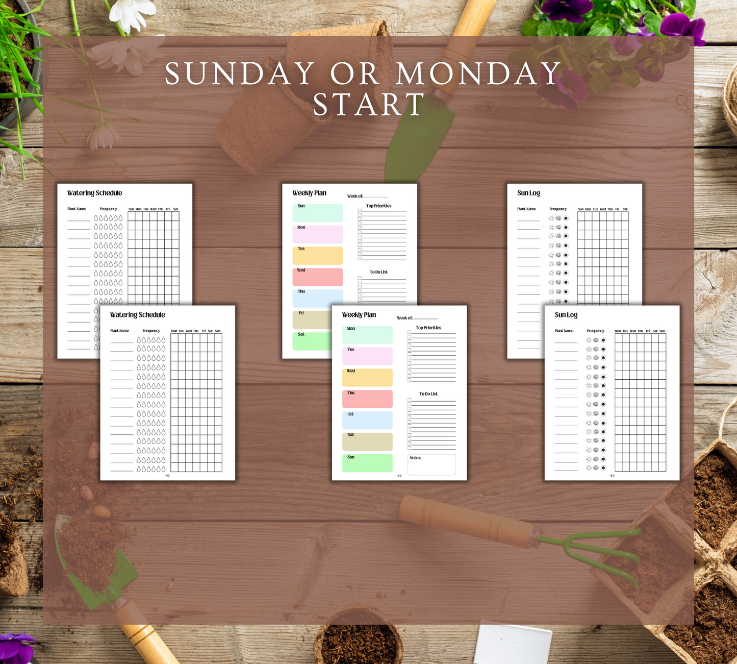 Gardening Planner| Printable PDF| Garden Journal Tracker Digital| Indoor Plant Care A5| House Plant Watering Schedule| Garden Logbook PDF
