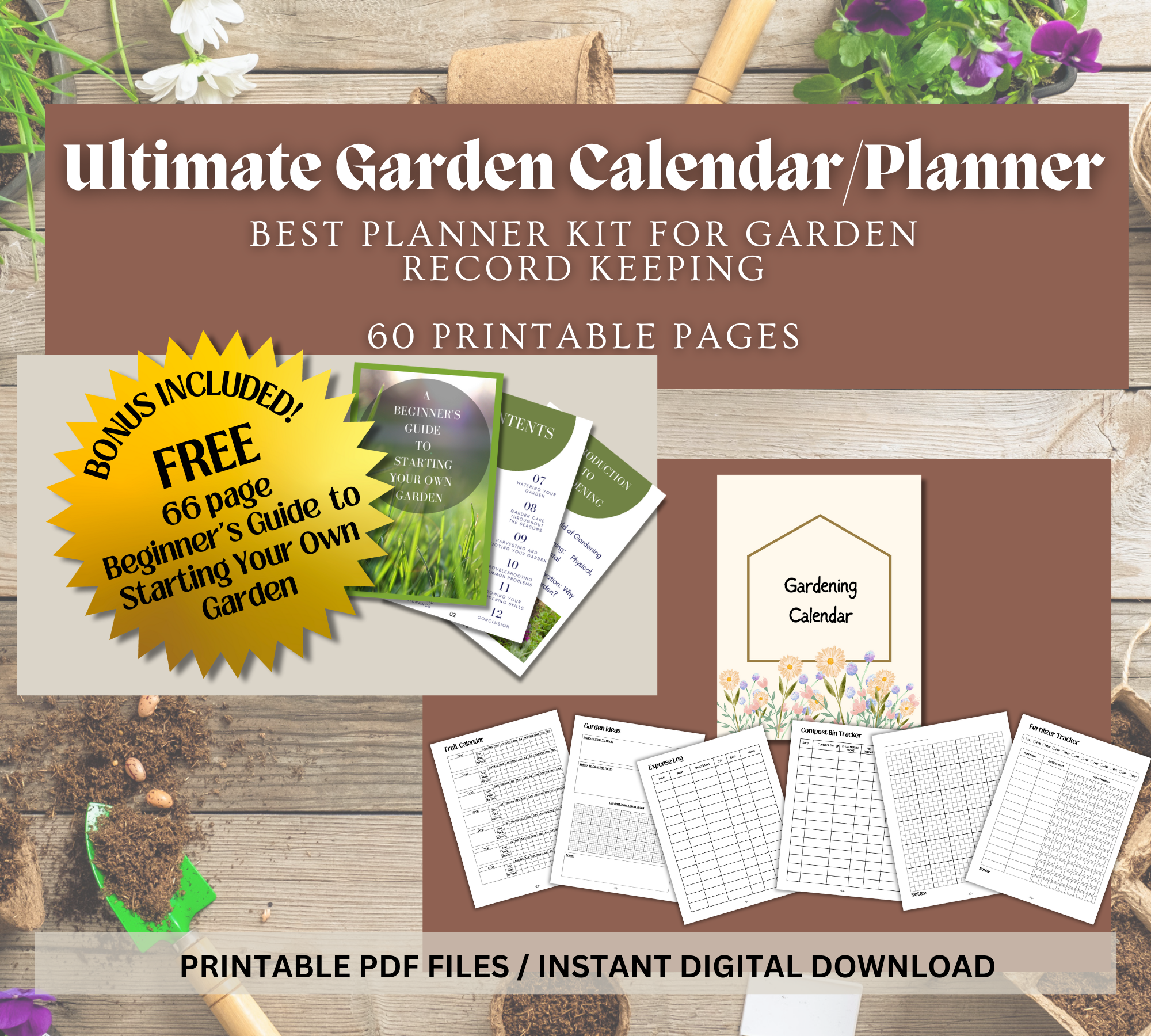Gardening Planner| Printable PDF| Garden Journal Tracker Digital| Indo – Cloudy Creations gardening-planner-printable-pdf-garden-journal-tracker-digital-indo-cloudy-creations