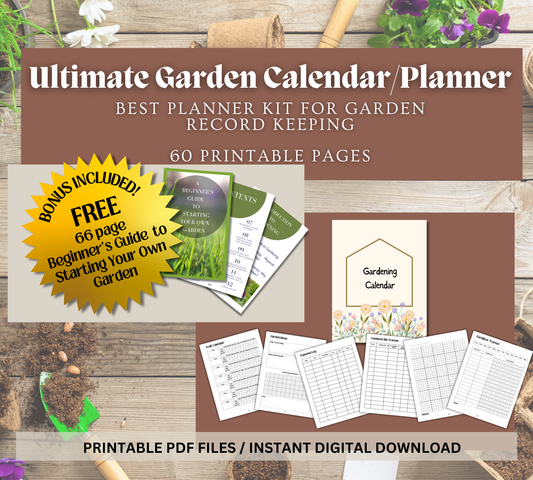 Gardening Planner| Printable PDF| Garden Journal Tracker Digital| Indoor Plant Care A5| House Plant Watering Schedule| Garden Logbook PDF, 100% PLR Rights