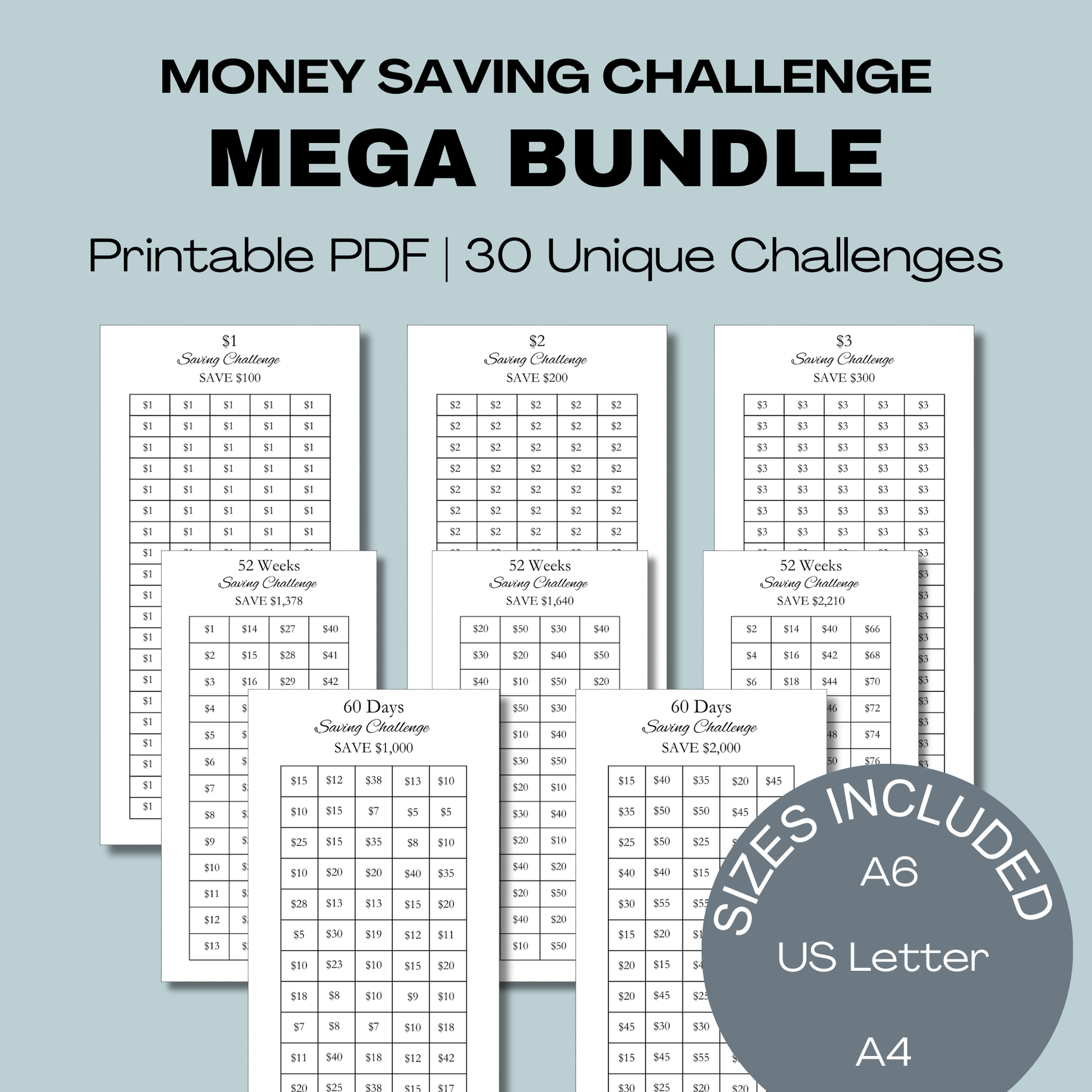 100 Saving challenge デザイン⑫ Box ver. Amazon.com : Ndsox 100 Envelopes Money Saving Challenge