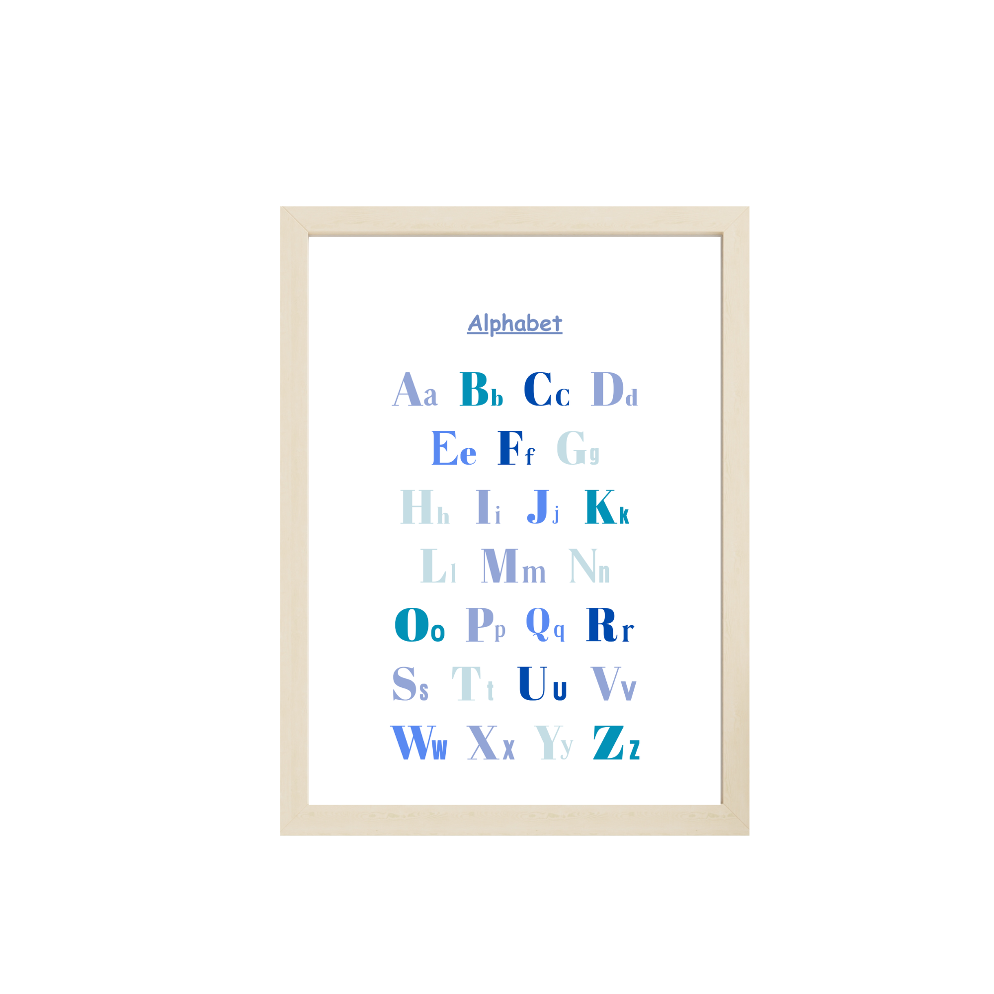 Blue Educational Posters, 12 Homeschool Prints, Montessori Classroom Decor, Toddler Playroom, Sky Kids Nursery, Blue Playroom Wall Art Print